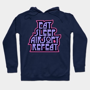 Eat.Sleep.Airsoft.Repeat. Ladie Airsoft player Custom Design Hoodie
